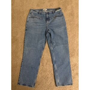 NWT Abercrombie & Fitch Jeans 18/34 The '90s Straight Ultra High Rise Curve Love